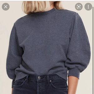 Agolde Thora Gray Sweatshirt